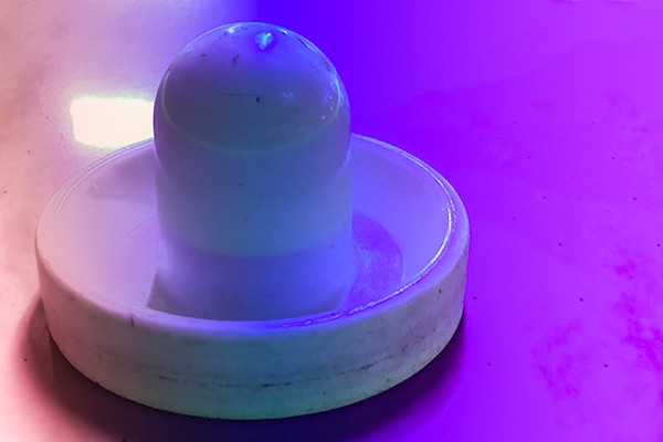 An air hockey puck from our arcade